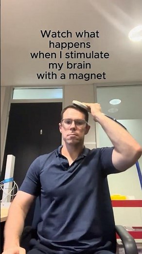 Transcranial magnetic stimulation (TMS) of the motor cortex demonstration