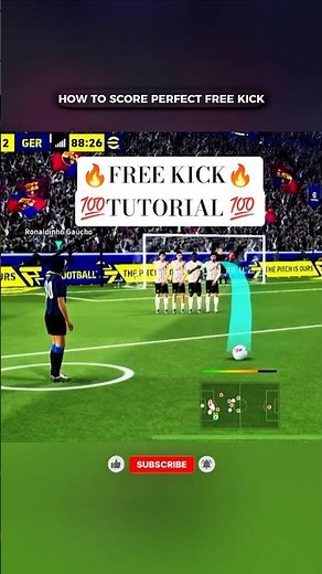 ✅💯Free kick Tutorial in efootball 2026 #shorts #efootball #pes #pesmobile #efootball2025