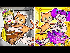 [🐾paper dolls🐾] Rich Friend vs Broke Rapunzel and Memorable Camping Trip | Rapunzel Family