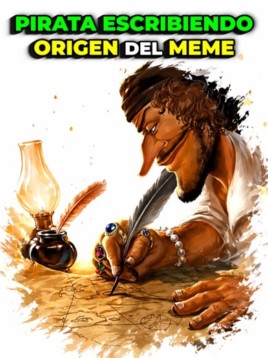 Origen del Meme del Pirata Escribiendo (Blackbeard Writing)
