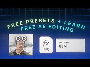How to START editing in After Effects + Get free presets + Community all without money. | AE Edits
