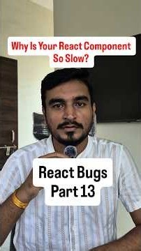 Three React Performance Mistakes That Make Your Component Feel Broken #reactjs #javascript #shorts
