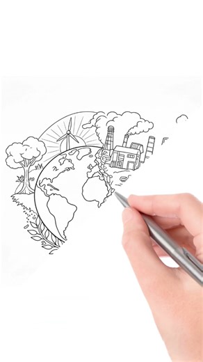 Save Tree Save Earth Drawing #savetrees #savetreedrawing #art #drawing4kids #drawing #sketch