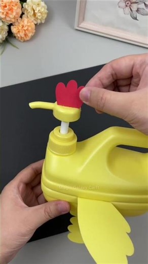 DIY Chicken Soap Dispenser from Trash! ♻️ #shorts