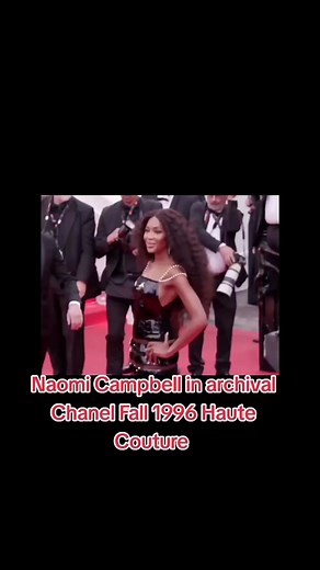 Naomi Campbell in Chanel Fall 1996 Haute Couture | Cannes Film Festival
