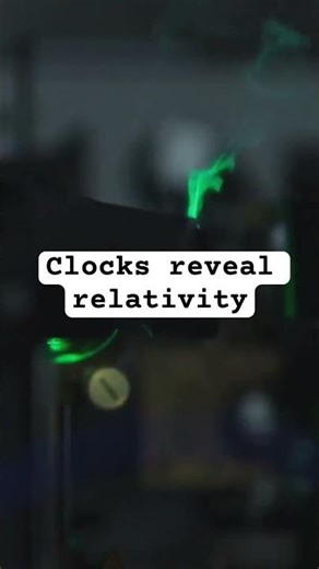 Clocks reveal relativity