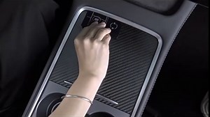 Tinlucys Center Console Wrap Real Carbon Fiber Designed for 2021-2024 Tesla Model 3/Y,Model 3/Y Interior Console Cover Accessories