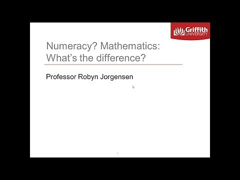 Module 1.1 numeracy mathematics whats the difference