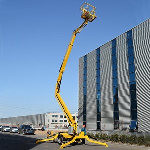 [Hot Item] Hydraulic Skylift 14m Height Towable Trailer Mounted Boom Lift Lifter Machine Transport Platform