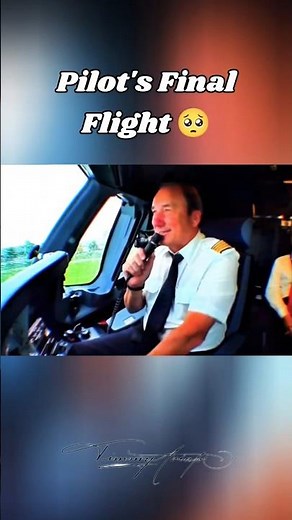 Lufthansa Pilot's Final flight Ever | Jurgen Raps 🥺🫡 #aviation #airplane #airlines #respect #pilot