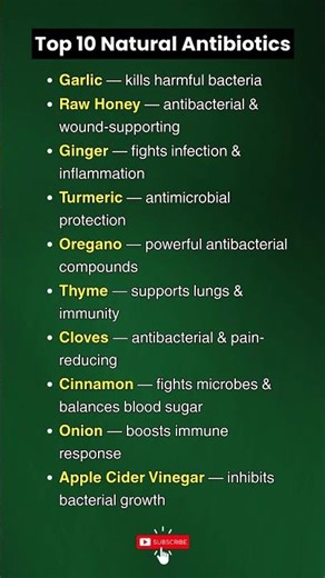Top 10 Natural Antibiotics