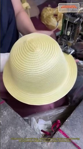 Straw Hat Formation: Weaving Tradition into Shape