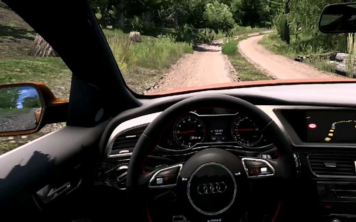 【欧卡2】1.44版本发现一条地图上没有的小路，用奥迪RS4跑跑看！