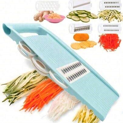 5-In-1 Multi-Functional Vegetable Slicer, Fruit Slicer, Manual Food Grater, Vegetable Shredder, Potato Shredder, Home Kitchen Tools | SHEIN
