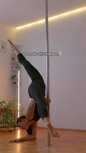 Narumi Lin | Dancer & Showcase on Instagram: "No secret, essential tip is cleaning the pole before do the tricks and regular core training. Pole is serious body workout (and art🫶🏻), to safely execute we need rely on strong muscle 🌿 Do you also train Pilates or extra workout besides pole training? Pole dance • Core • Elbow stand"