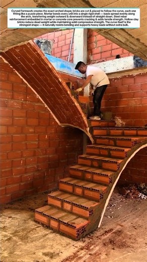 Curved Brick Staircase — Masterpiece Build Step-by-Step!