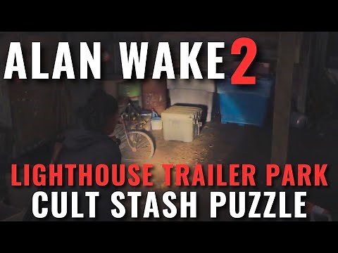 Alan Wake 2 - Lighthouse Trailer Park Cult Stash puzzle