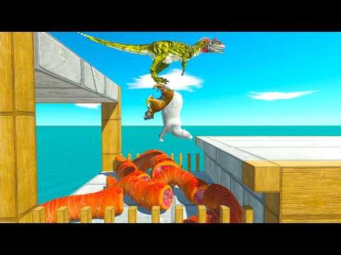 Jump Challenge | Dinosaurs, Animals, Fantasy, Infernals Win? - Animal Revolt Battle Simulator