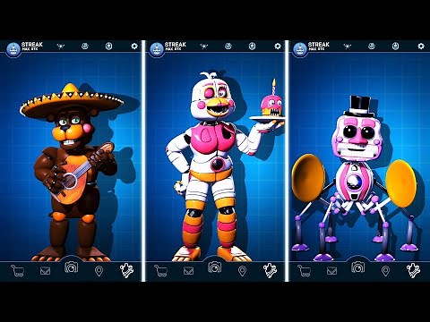 FNAF AR Posh Pizzeria Animatronics Jumpscare & Workshop Animations