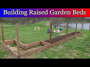 Fenced in Garden Area - Part 1 - Building Raised Beds and Fence posts