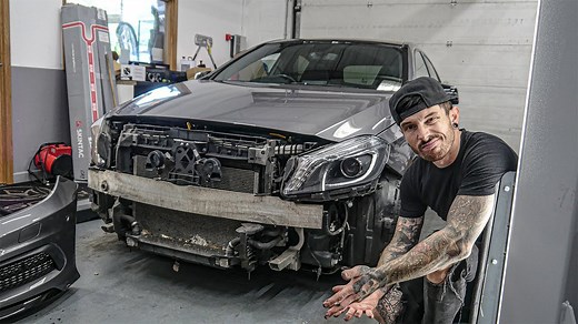 CHEAP MERCEDES A45 AMG TRANSFORMED IN 10 MINS ish