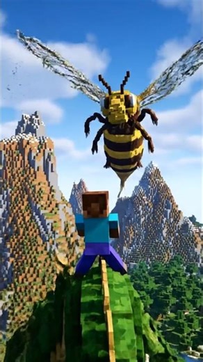 dragon Vs honey bee #shorts #minecraft #gaming