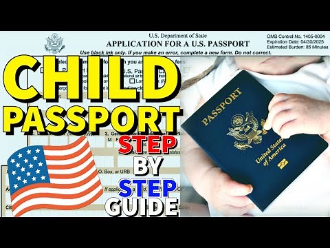 How To Apply For Child US Passport 2025 🇺🇸👶