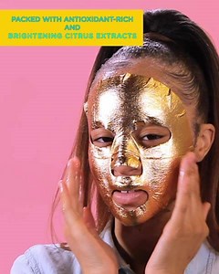 464K views · 1.3K reactions | Be the brightest version of yourself. This amazing gold foil mask locks moisture into your skin, and keeps you glowing for days! | FaceTory | Facebook