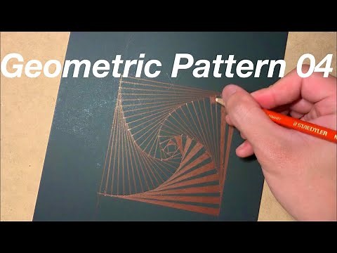 How to draw a geometric pattern / 幾何学模様の描き方