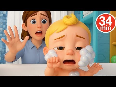 Baby Bath Time | nursery rhymes for kids | fun cartoon songs | learning video | bhoobhookids