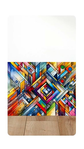 Geometric Spectrum - Abstract Canvas Wall Art Print