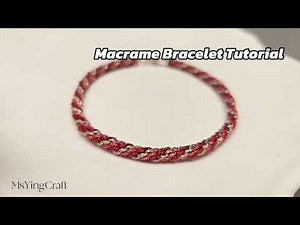 Spiral Macrame Bracelet Tutorial 26046 Easy Twisted Cord Bracelet for Beginners