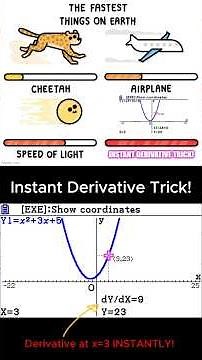GDC Skills #1 Find first derivative at any point INSTANTLY