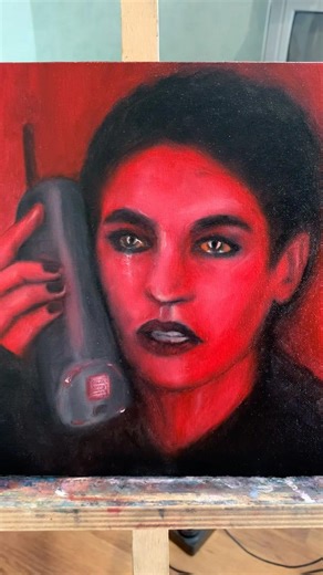 Oil painting. Life before and after the call... #art #painting #oilpainting #women #viral