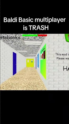 played this unfinished fan made Baldi Basic multiplayer #baldisbasics #baldi #gaming