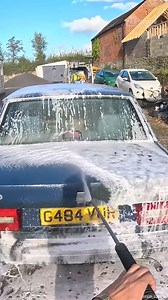 Doing a Different TYPE of Pressure Washing #pressurewashing #carwash #foamin #cleancar | Partridge Exterior Cleaning