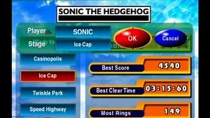 Sonic Adventure DX (GC) Sonic - Ice Cap Missions Level B and A