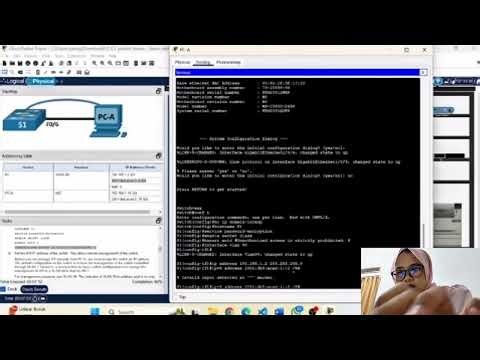 1.1.7 Packet Tracer - Basic Switch Configuration - Physical Mode