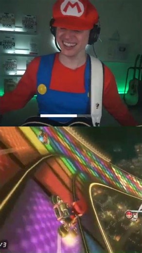 Rainbow Road is peak nostalgia #shorts #mariokart #rainbowroad