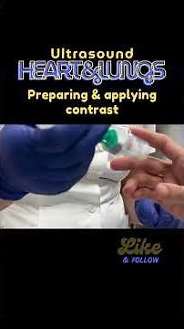 How to — LV-contrast 🤔 how to prepare, how to use 😊 #echocardiography #cardiology #contrast #ceus