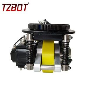 [Hot Item] ทีซบอทผลิตภัณฑ์ใหม่ 1500W ล้อขับเคลื่อน AGV 3000rpm แรงบิดที่Rated ล้อพวงมาลัยหุ่นยนต์ AMR ล้อมอเตอร์ AGV พร้อมระบบกันสะเทือนสำหรับรถยก AGV AMR