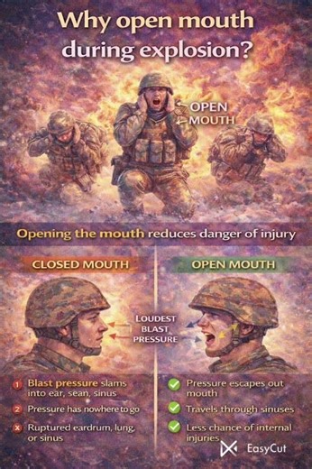 Why Should You Open Your Mouth During an Explosion?