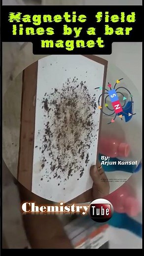 Magnetic field lines produced by a bar magnet