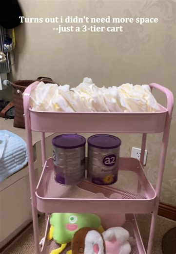 This 3 tier cart is PERFECT! highly recommend if you're an expecting mama! #fyp #tiktokshop #freeshipping #blackfriday #TikTokShopJumpstartSaley