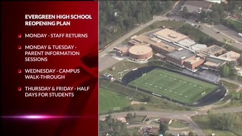 Evergreen High School announces reopening plan after shooting