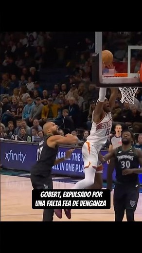 Rudy Gobert, expulsado por una falta fea de venganza contra Mark Williams