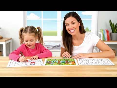 Printable Coloring Pages for Kids – Fun Learning Activities for Home & Classroom