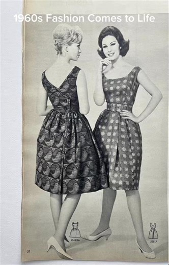 1960s Fashion Comes to Life ✨ Vintage Dresses Walking