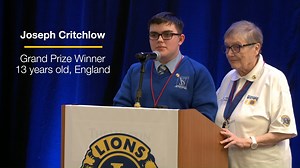 "Although I am visually impaired I can lead the way, my voice can be heard, I can bring others together. I may not see you well, the colour of your face or the clothes you wear, but I can help the world find peace by my example." 13-year-old Joseph Critchlow from Liverpool, United Kingdom, won the 2019-20 Lions International Peace Essay Contest. Read his full essay and watch his story at https://lionsclubs.org/en/peace-essay. | Lions Clubs International