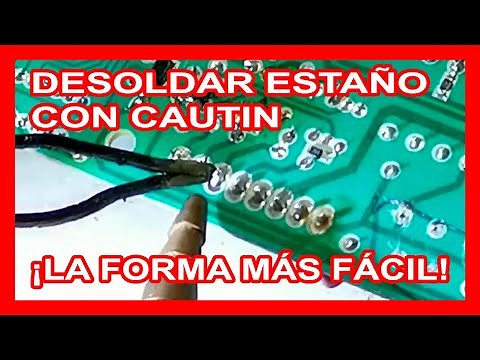 How to desolder with a soldering iron (REMOVE TIN)